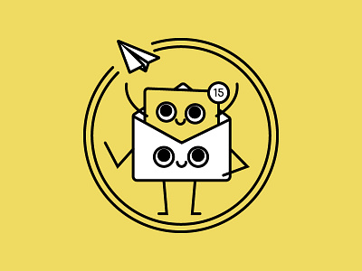 Email Characters characters email email campaign envelope paper airplane