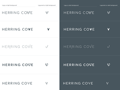 Herring Cove Logos V2 authentic beachy branding logo design logos