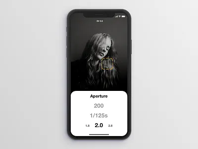 Light Meter App app design flat iphone app iphone x mockup ui ux