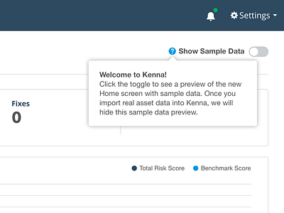 Sample Data Idea cybersecurity design interface kenna kenna security onboarding ui ux wip