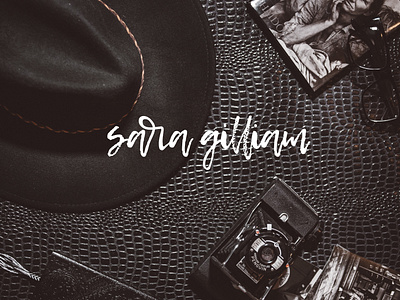 Sara Gilliam branding design handlettering logo typography