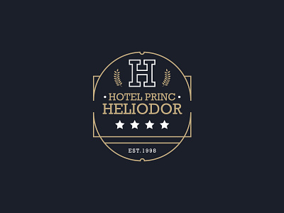 Hotel Princ Heliodor best designer best shots branding clean design cool colors cool design cool logo creativity design good design hotel logo logo logo design stars