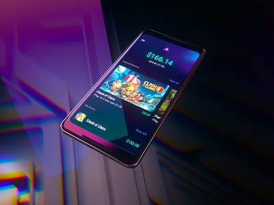 Style Frame app c4d chromatic cinema 4d octane phone refraction ui