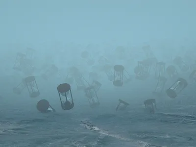 Lost time 3d 3d design c4d design hourglass lighting render texturing time