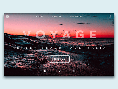 Voyage Landing Page adventure design landing page photoshop travel web design website