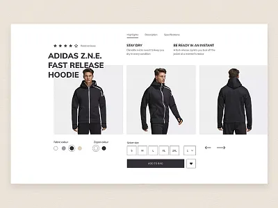 DailyUI - 033 - Customize Product 33 cart customize product daily ui experimental gallery reviews shopping website