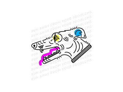 GREYHOUND animal cmyk dog greyhound hound minimal run sad vector