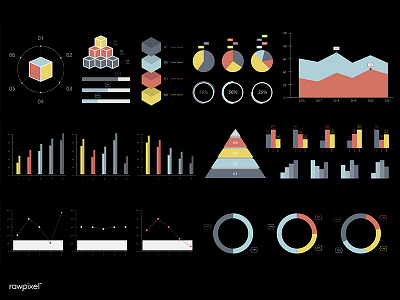 Graph design graph graphic icons illustration illustrations infographic set vector