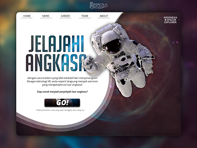 Landing Page - Jelajah Angkasa landing page landing page design ui ui ux design web web design