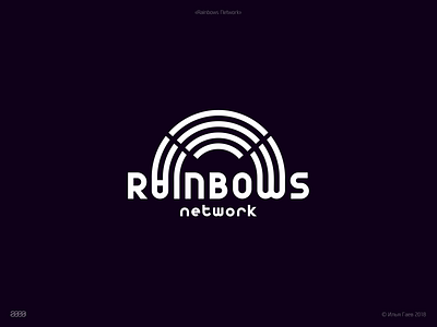 Rainbows Network branding logo network брендинг илья гаев логотип