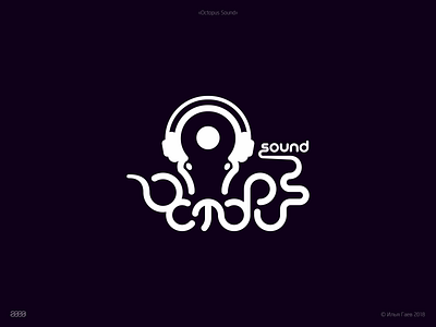 Octopus Sound branding logo octopus брендинг логотип