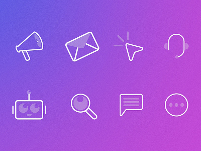 Customer Service Icon set creative customer design freshdesk freshworks graphic design icon icon design icon set illustrator support ui visualisation