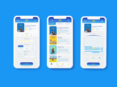 Movie Land App appdesign artwork design ui