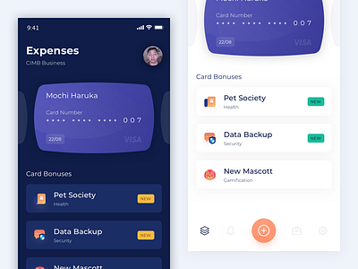 Bank Expenses angga risky app icons illustration mobile ui ui design ux wireframe