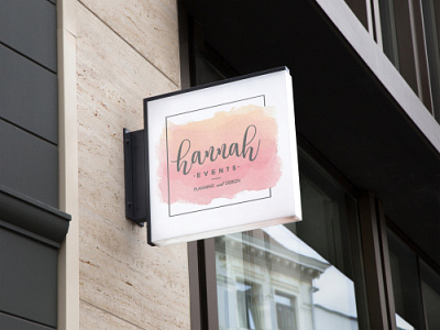 Hannah wedding & planner logo brading brand and identity design graphic design illustration logo