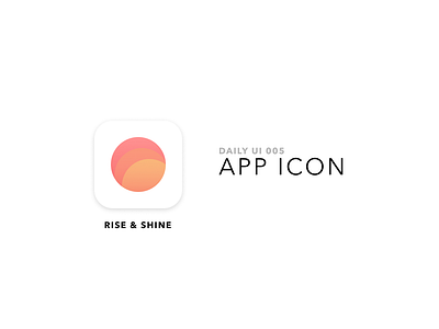 Daily UI 005 alarm app app icon daily ui sun sunrise sunset wake