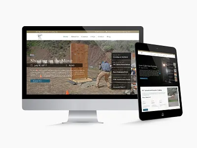 Course Website for Tactical Training Company course design training ui web website