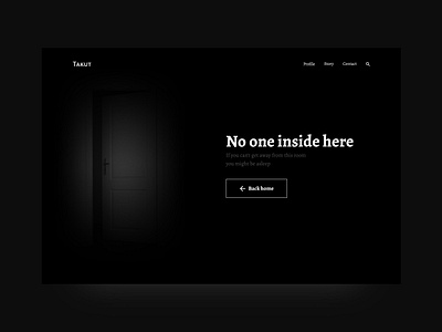 404 Page 404 404 error page 404 page dark mode door room scare user interface web design web game