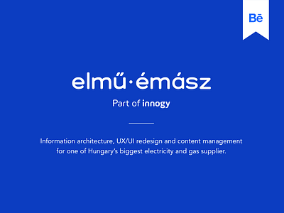 New case study on Behance behance case study elmu innogy project