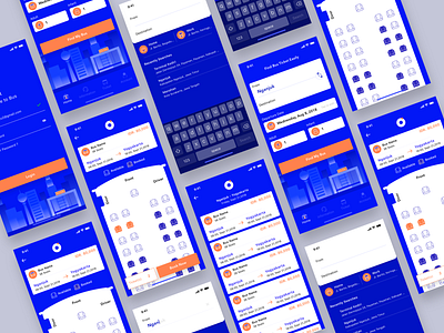 Ticket Booking app booking bus app illustration interface ios app mobile app ticket ui ui ux ui app