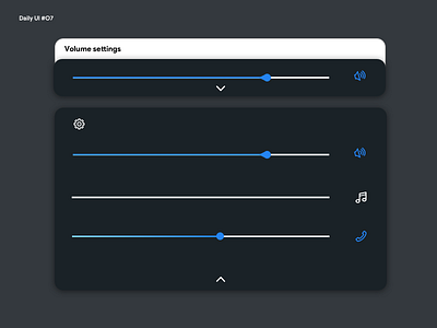 Daily UI #7 : Settings application dailyui design graphism settings ui ux webdesign