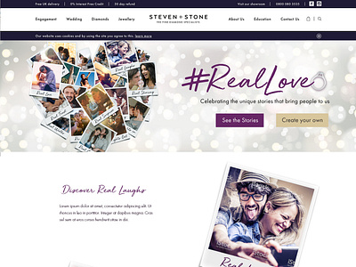 Steven Stone Home Page branding design identity typography ux website