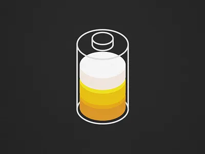 " Beer Power " Logo Design Concept for Craft Beer Shop beer power battery exploration visual brand family selection branding isometric isometric shape mark logo identity icon logo type 2.5d logos logofolio geometric simple letters illustration simple shape mark style guide bright vector logomark design