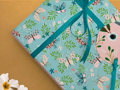 Surface pattern design for kids artwork background butterflies design design app digital floral background floral design gifts illustration insects nature paper pattern pattern library print print and pattern seamless surface wallpaper