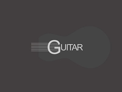 Guitar ai design graphic designing illustrator logo logodesigner logodesigns photoshop vector