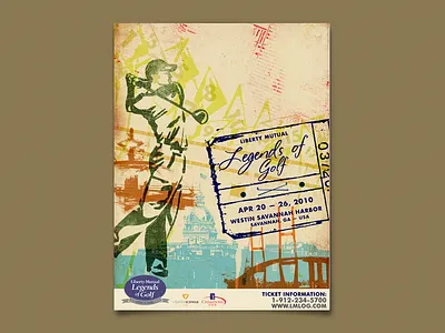 Legends Of Golf golf golf tournament pga poster savannah
