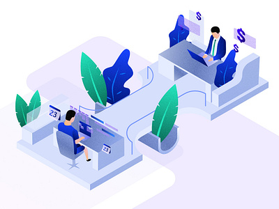 Product Owner Vs Project Manager design icon illustration mobile ui