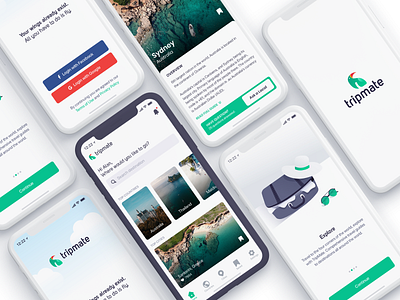 TripMate - Travel Guide app app design blog card guide home ios login mobile app onboarding travel travel agency travel app travel guide trip ui user interface ux