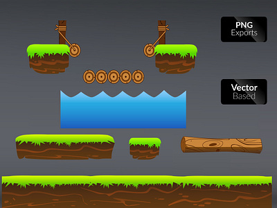 Game Background 2d adventure android asset background cartoon fantasy game game asset gaming grass green hill mobile mountain nature peak platformer scroller side scroller