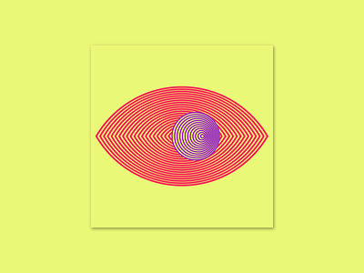 Op Art 5: Eye bright colors design illustration op art