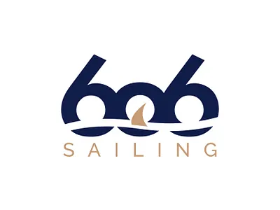 606 Sailing Club boat branding design illustration logo premium sailing type