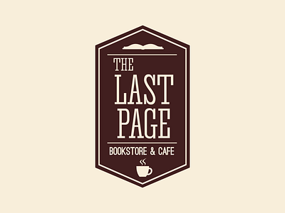 the Last Page Logo badge branding design flat graphic design graphic art icon illustrator logo typography vector