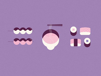 Japanese food dango food icon illustration japan ramen sushi