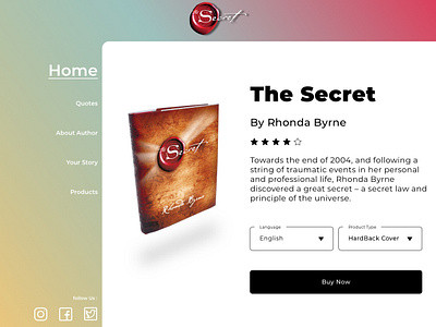 Our Secret colors design landing design landing page landing page design the secret ui ux