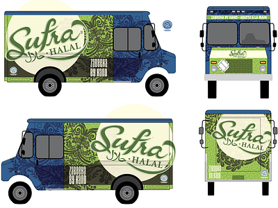 Loblaw Sufra Halal design food food truck pattern truck type wrap