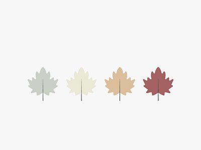 Colors of Fall adobe illustrator art direction autumn branding fall foliage design graphic design illustration leaves minimalist