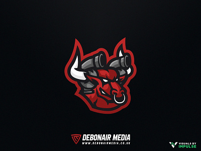 Bull Esports Mascot Logo bull bull logo design esports esports logo gaming logo mascot mascot logo