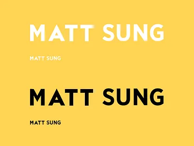 Logotype On Yellow logo typography