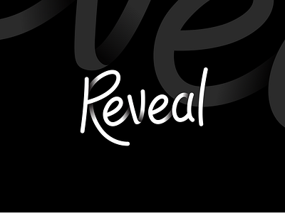 Reveal logo branding lettering logo logotype typography