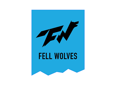 Fell wolwes logo running trail vector wolf