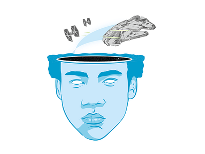 Childish Gambino childish gambino design donald glover film hip hop illustration millenium falcon music rnb sci fi star wars vector