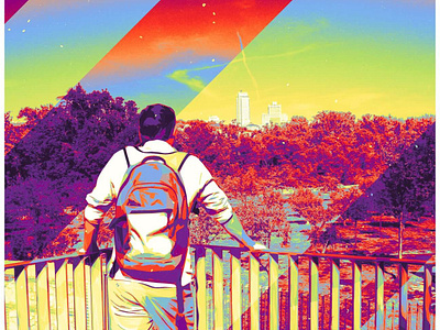 Looking at Madrid from a distance madrid photoshop