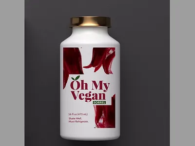 Oh my Vegan illustrator logo packaging photoshop