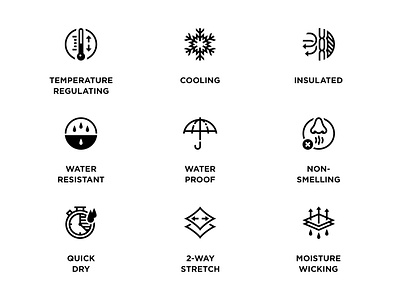 Garment Icons brand icon illustration visual design