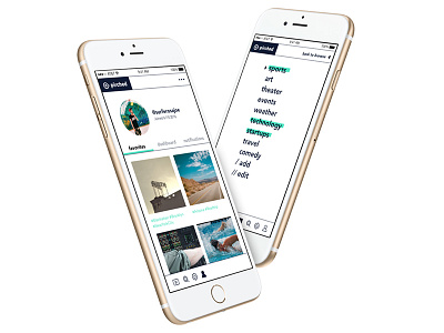 Pirched App Screens app browse design mobile ui ux
