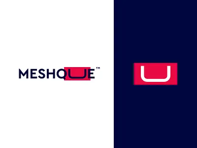 Meshque brand branding fitness gym gym logo logo minimal red bubble sport sports t shit type typography u logo uniform